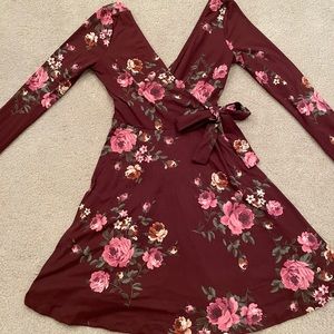 Forever21 Fit to Flare Floral dress